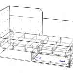 Чертеж Кровать детская Фиона 15 BMS