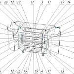 Схема сборки Комод радиусный Этюд 15 BMS