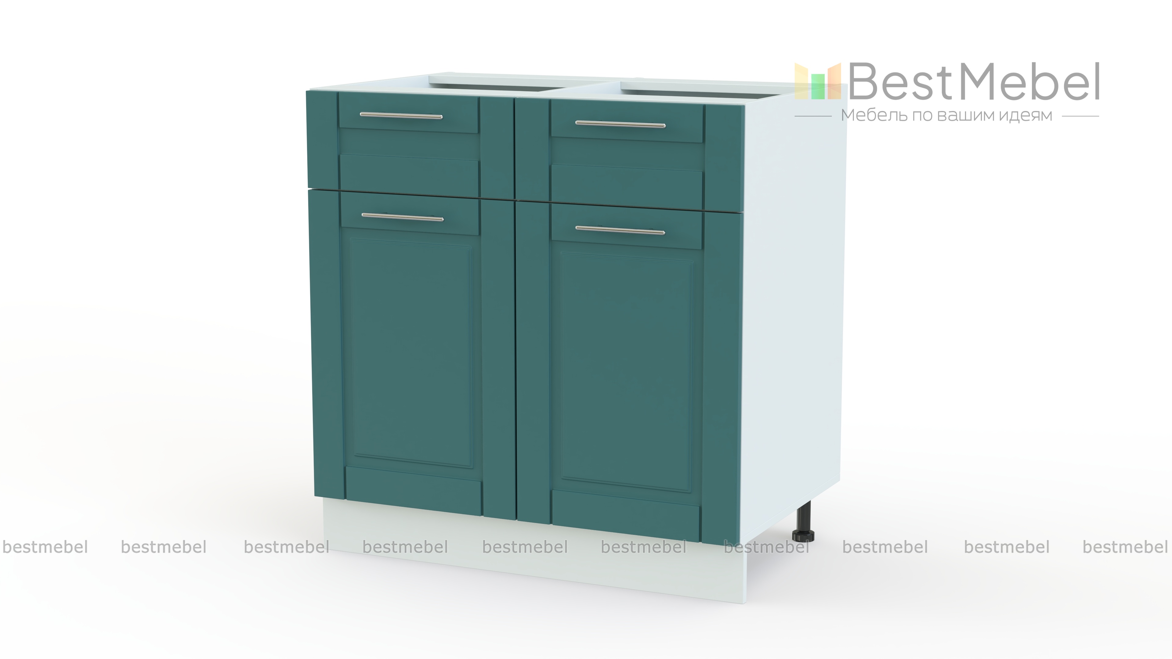 Шкаф нижний 2 двери 2 ящика Палермо BMS