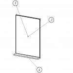 Чертеж Зеркало на стену Компо-2 BMS
