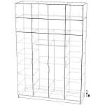 Схема сборки Шкаф распашной Остин Уно 5 BMS