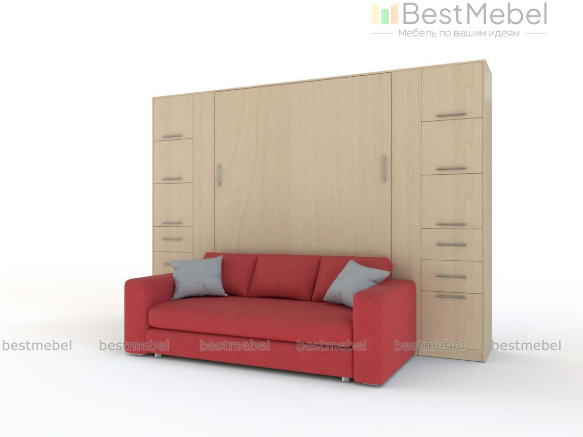 Шкаф-кровать с диваном Город 2 BMS - Фото