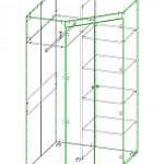 Схема сборки Шкаф угловой Пьеро BMS