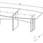 Чертеж Конференц стол Эйдос Е1.08.27 МК BMS