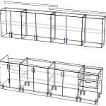 Чертеж Кухня Джоли BMS