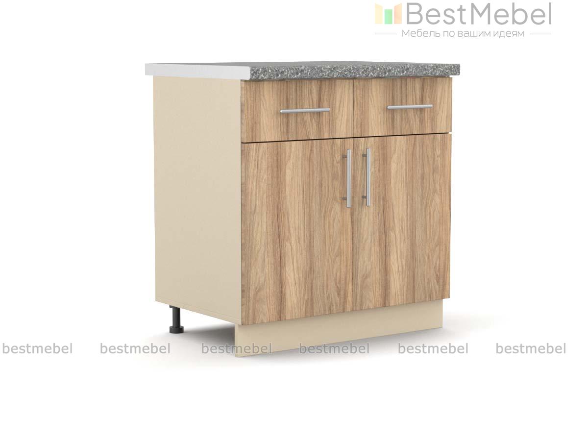 Стол кухонный Лира двухдверный с 2-мя ящиками BMS - Фото