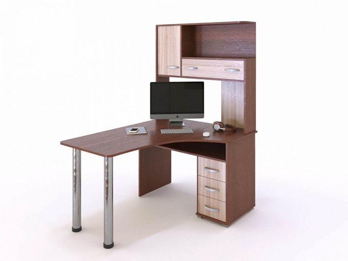 Компьютерный угловой стол Ванесса 13 BMS - Фото