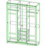 Схема сборки Шкаф-купе Юнона BMS