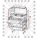 Схема сборки Компьютерный стол-трансформер Эльма 2 BMS