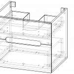 Чертеж Тумба в ванную комнату Фантастик 4 BMS