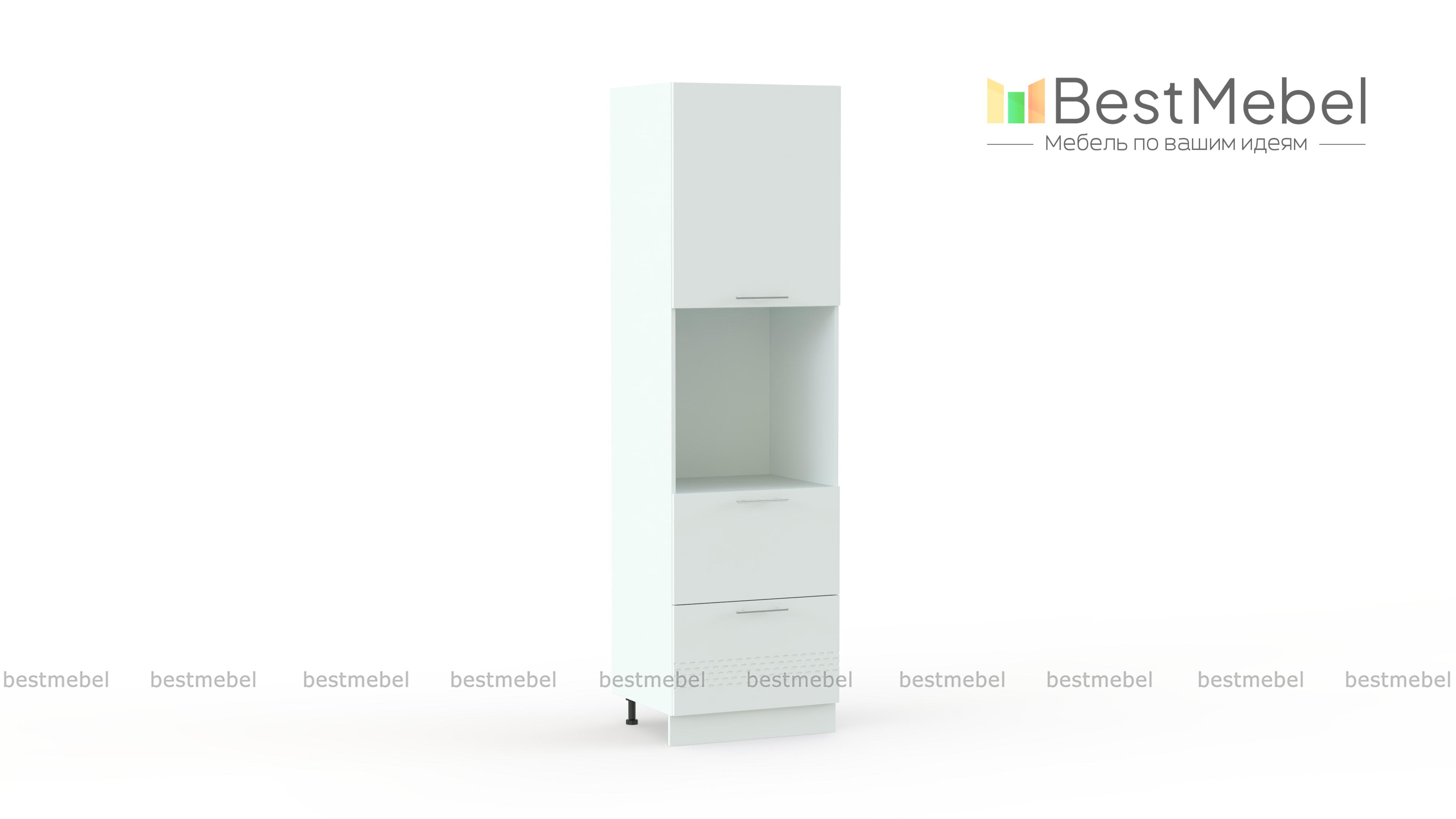 Шкаф верхний пенал Капля 600мм с ящиками BMS - Фото