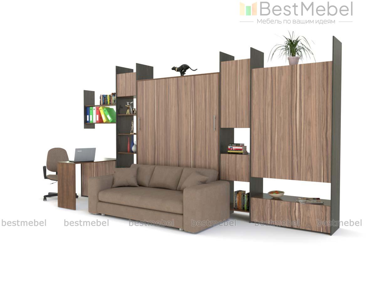 Шкаф-кровать с диваном Лотти BMS - Фото