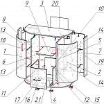 Схема сборки Комод радиусный Флер 13 BMS