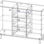 Чертеж Комод Дания 4 BMS