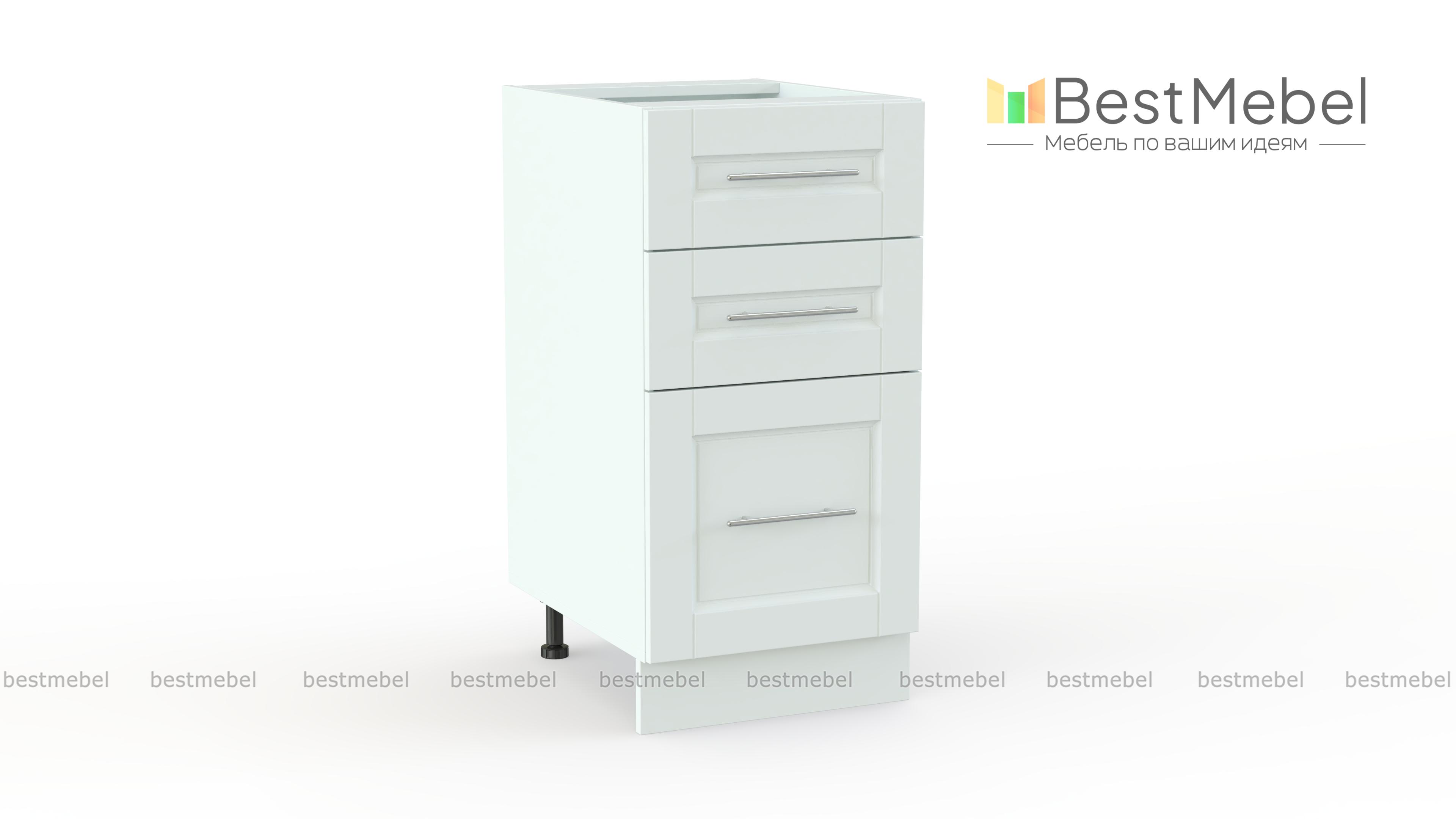 Шкаф нижний с 3-мя ящиками Сканди BMS - Фото