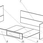 Схема сборки Угловая кровать Лилит 8 BMS