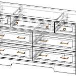 Чертеж Комод Стенворд № 7 BMS