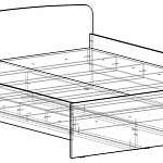 Чертеж Терра СБ-2301 Кровать универсальная 1600 BMS