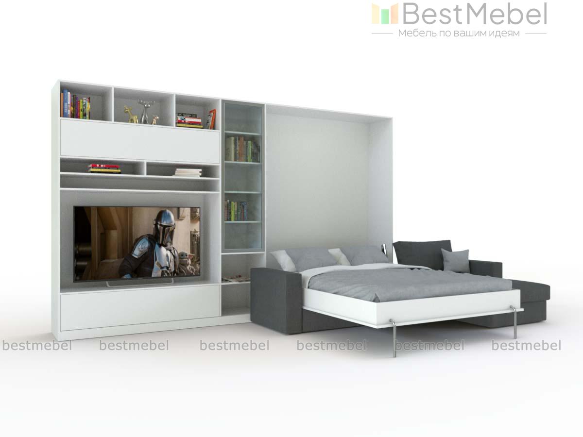 Шкаф-кровать с диваном Блэк BMS - Фото