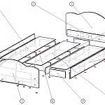 Схема сборки Кровать Классика 140 BMS