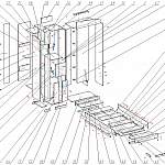 Схема сборки Шкаф-кровать трансформер Джули 29 BMS