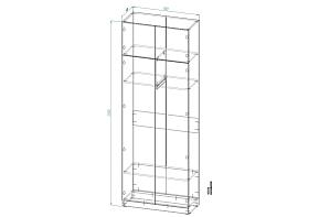 Шкаф распашной Интарс 2А (900х2500х400)