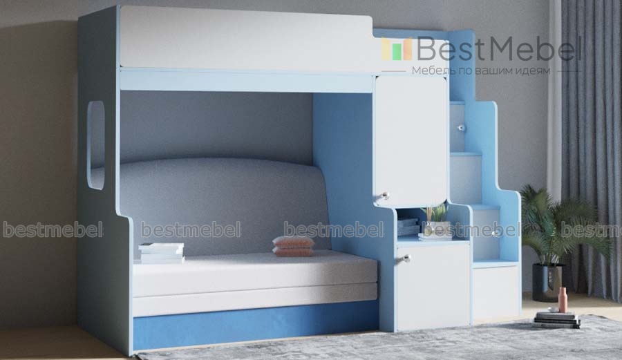 Детская кровать с диваном Фелиция M-3 BMS