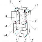 Схема сборки Подвесной шкаф Греко 13 BMS