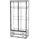 Схема сборки Шкаф-купе Орион двухстворчатый BMS