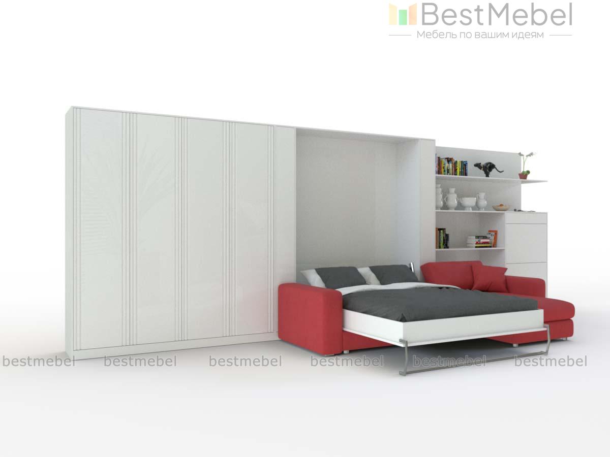 Шкаф-кровать с диваном Меган 123 BMS - Фото