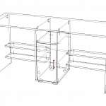 Чертеж Письменный стол Гамп-7 BMS