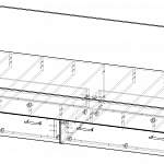 Чертеж Кровать Лотос BMS
