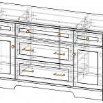 Чертеж Комод Стенворд № 9 BMS