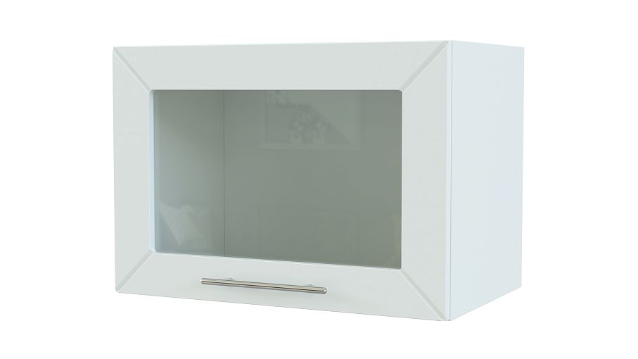 Шкаф верхний горизонтальный остекленный Тетчер BMS - Фото