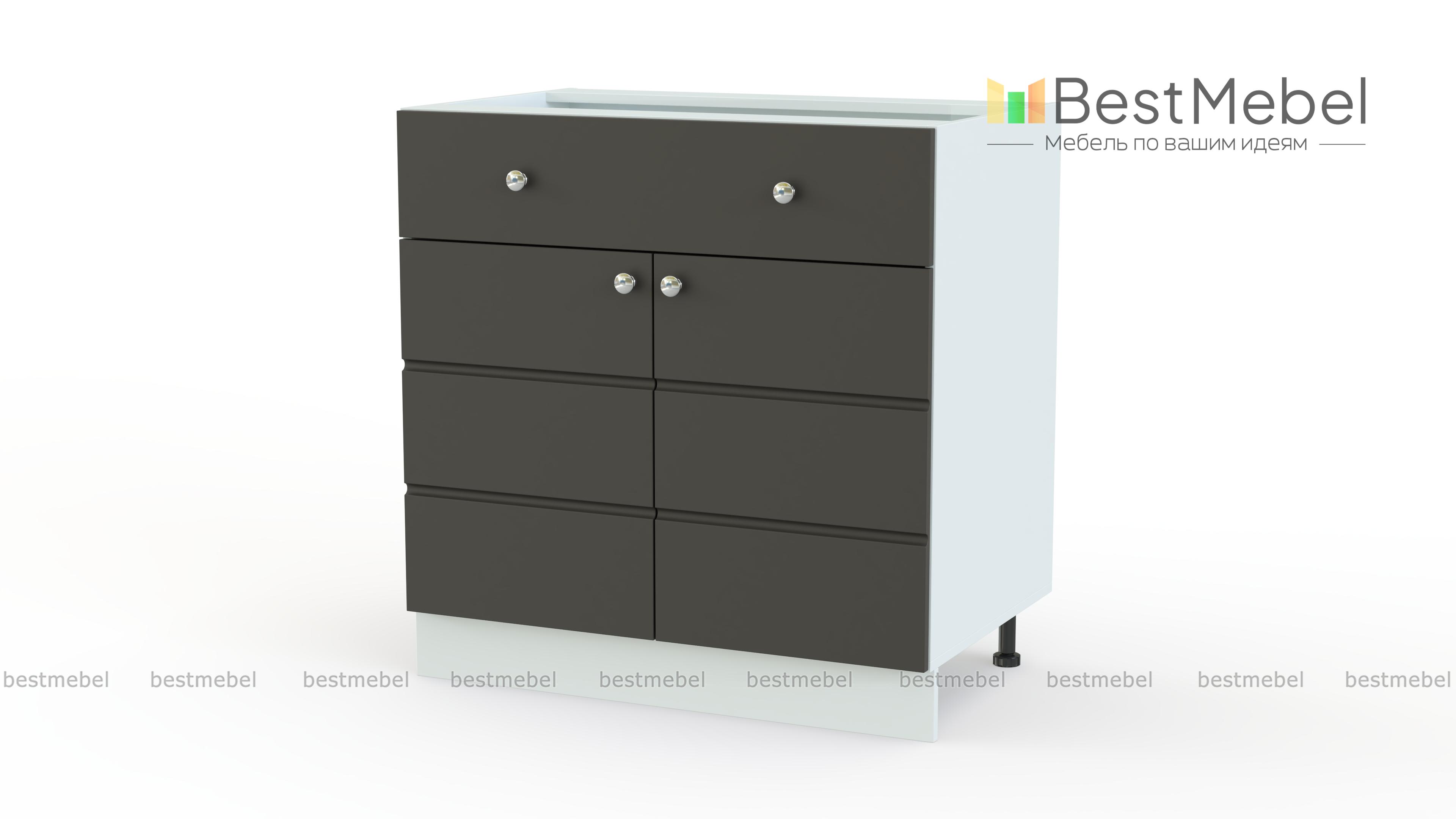 Тумба напольная Квадро 1 ящик BMS - Фото