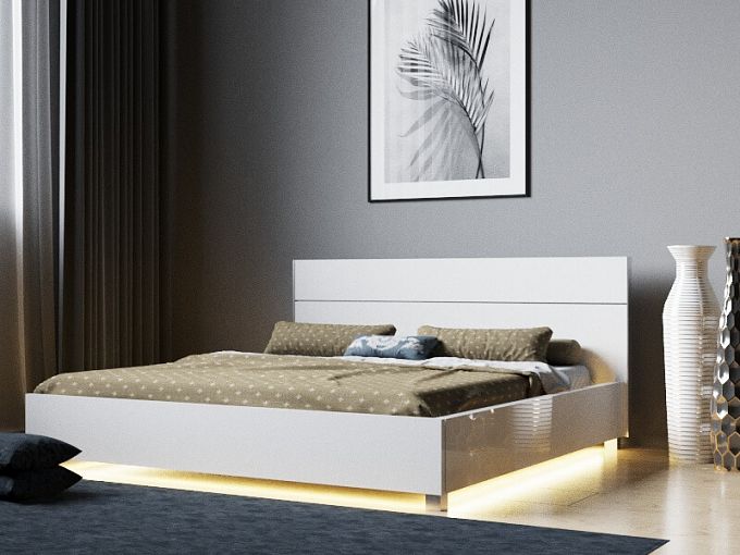 Кровать Сара с подсветкой BMS - Фото