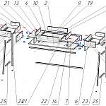 Схема сборки Консольный стол Хлоя 14 BMS