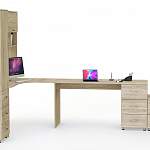 Угловой письменный стол для двоих Нико 82 BMS - Фото 2