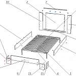 Схема сборки Кровать Жасмин 3 BMS