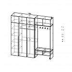 Чертеж Прихожая Нелли 16 BMS