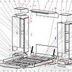 Схема сборки Шкаф-кровать трансформер Глянец 2 BMS