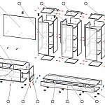 Схема сборки Мебельная стенка Life BMS