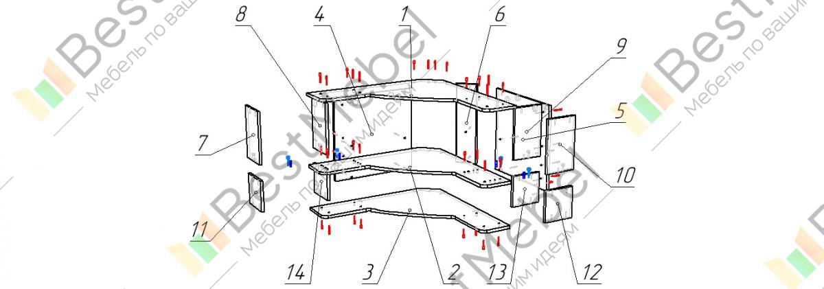 Купить 3D модели стеллажей РУСЬ AutoCAD