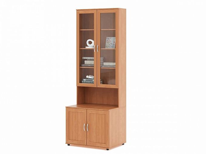 Книжный шкаф со стеклом мод.110 в Санкт-Петербурге - 21740 р, доставим  бесплатно, любые цвета и размеры