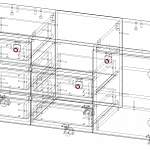 Чертеж Тумба для оргтехники Марс 4 BMS