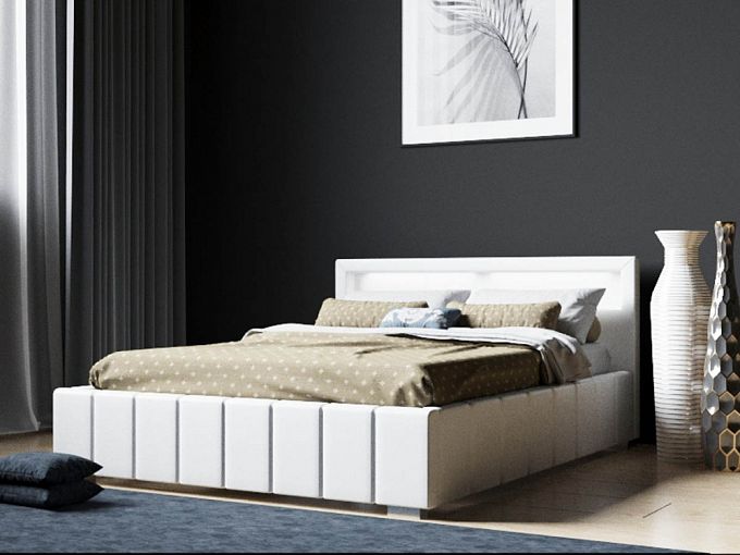 Кровать с подсветкой Жерар BMS - Фото
